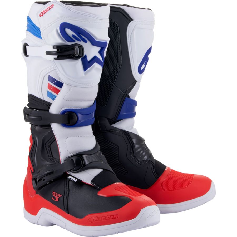 Buty ALPINESTARS tech3 wt/rd/bl r. 10 (44,5)