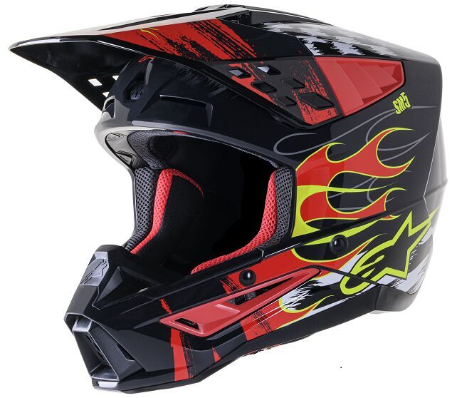Kask ALPINESTARS sm5 rash red/g 2xl