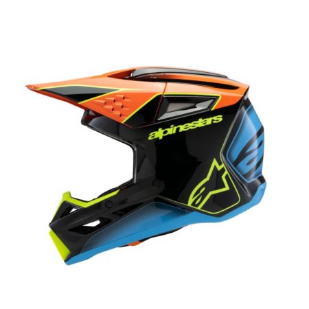Kask ALPINESTARS yth sm3 fray blk/or/yl