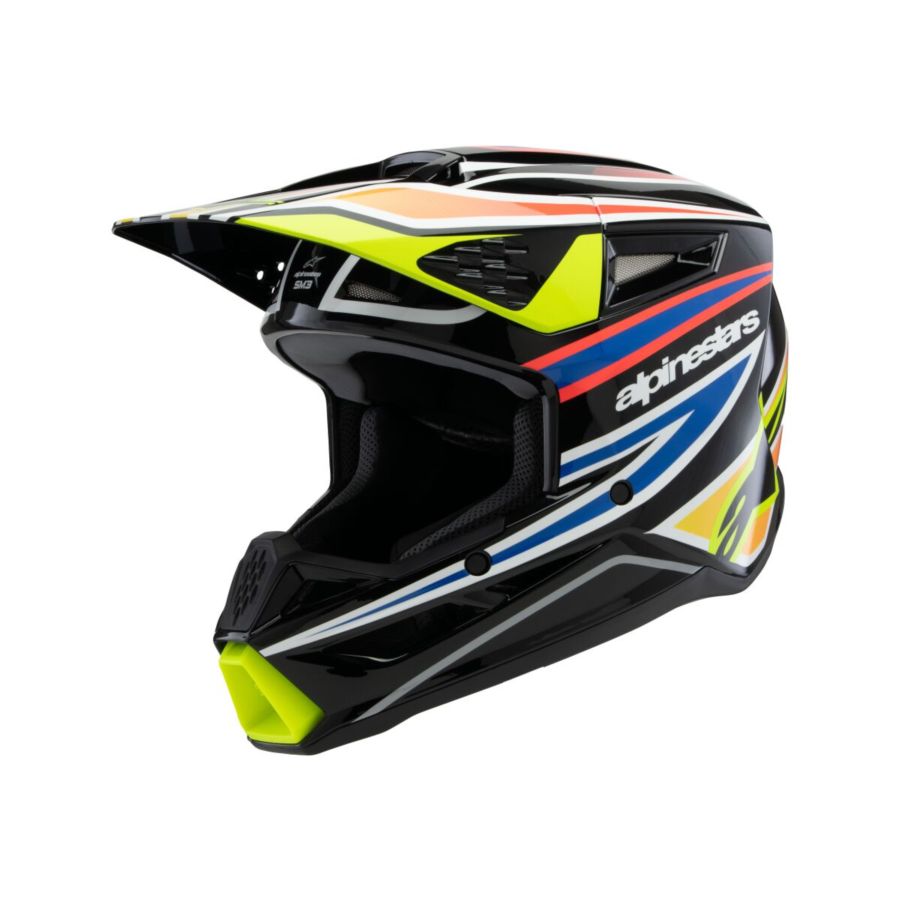 Kask ALPINESTARS yth sm3 wurx blk/yl/b y