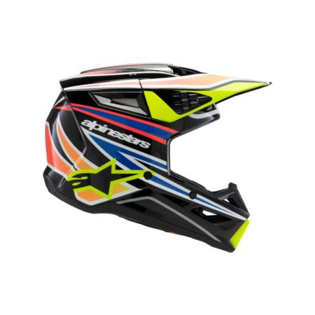 Kask ALPINESTARS yth sm3 wurx blk/yl/b y