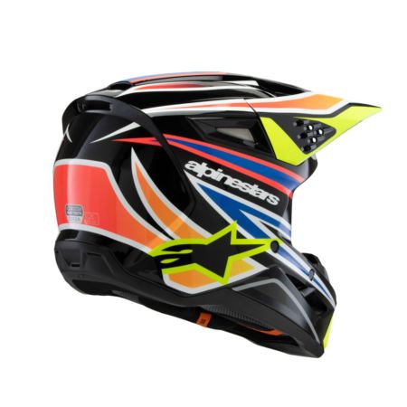 Kask ALPINESTARS yth sm3 wurx blk/yl/b y