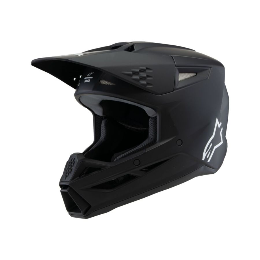Kask ALPINESTARS yth sm3 solid black yl