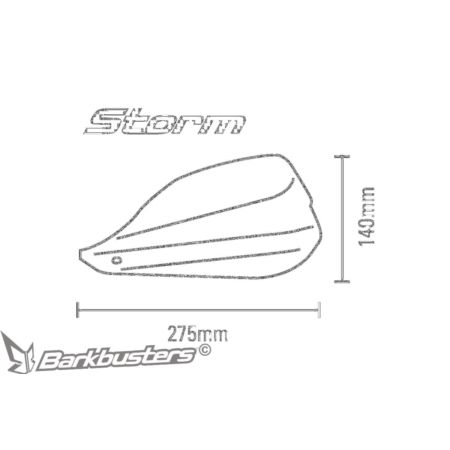 Handbary BARKBUSTERS storm 22mm stm-001-00-bk