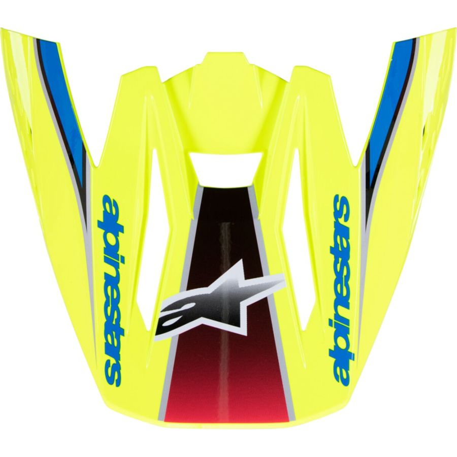 Daszek kasku ALPINESTARS SM5 yellow/blue