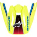 Daszek kasku ALPINESTARS SM5 yellow/blue
