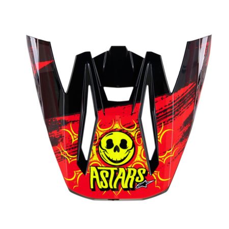 Daszek kasku ALPINESTARS SM5 RASH red/gray