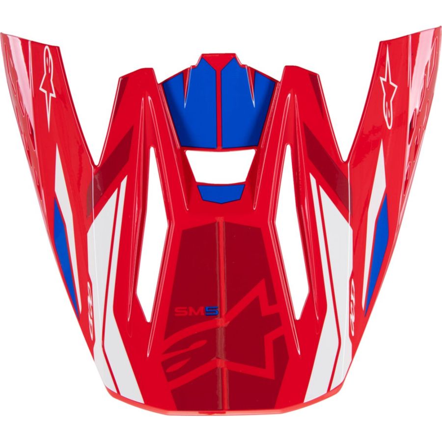 Daszek kasku ALPINESTARS SM5 ACT2 red/blue