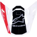 Daszek kasku ALPINESTARS SM10 UNIT red/white