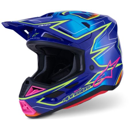 Kask ALPINESTARS SUPERTECH M7 CAST blu/ylw/pnk 2XL