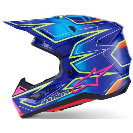 Kask ALPINESTARS SUPERTECH M7 CAST blu/ylw/pnk 2XL