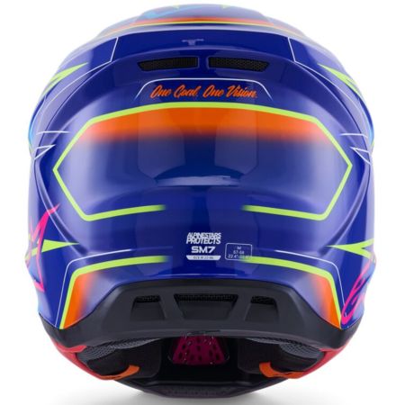 Kask ALPINESTARS SUPERTECH M7 CAST blu/ylw/pnk 2XL