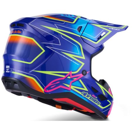 Kask ALPINESTARS SUPERTECH M7 CAST blu/ylw/pnk 2XL