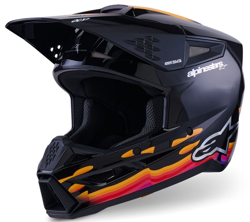 Kask ALPINESTARS SUPERTECH M3 FORCE black gloss 2X