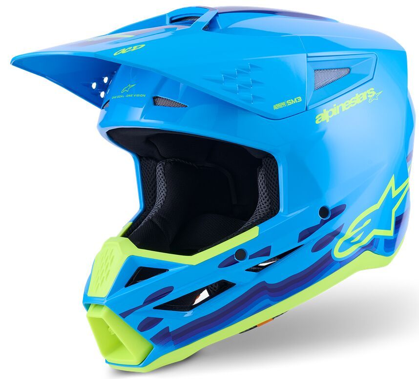 Kask ALPINESTARS SUPERTECH M3 FORCE cyan 2XL