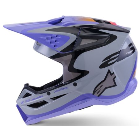 Kask ALPINESTARS SUPERTECH M3 JETTSON gy/pu/bl 2XL