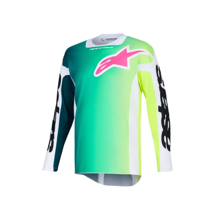 Bluza ALPINESTARS RACER PORTL green/white/blck 2XL