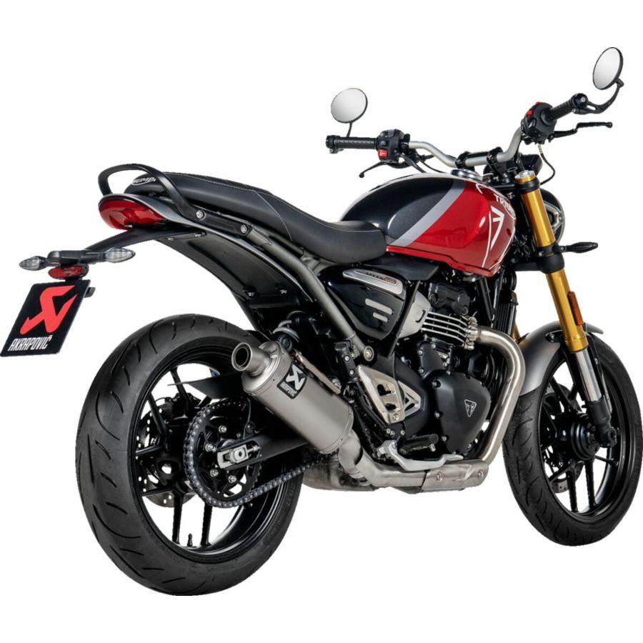 Tłumik slip-on ti AKRAPOVIC TRIUMPH SCRAMBLER 400