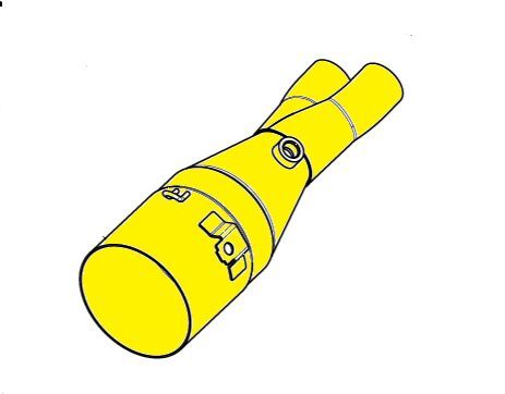 Rura łącząca ss AKRAPOVIC YAMAHA XP 560 T-Max ABS