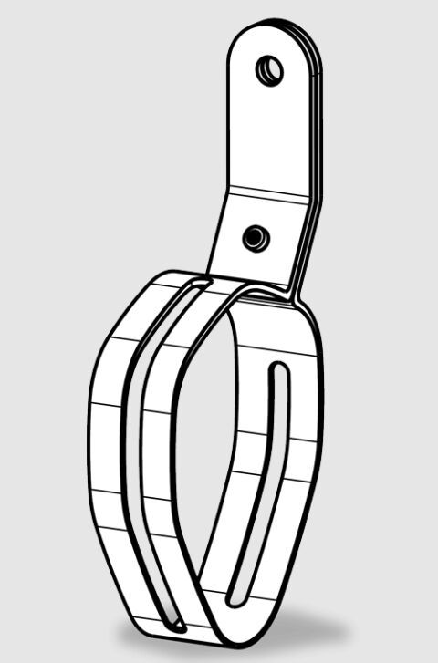 Zacisk tłumika AKRAPOVIC KAWASAKI Z 900