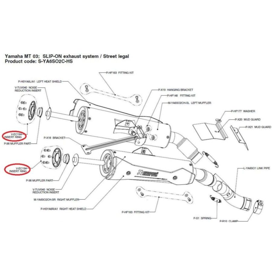 Zaślepka tłumika AKRAPOVIC