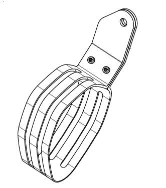 Zacisk tłumika AKRAPOVIC