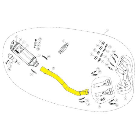 Rura łącząca AKRAPOVIC