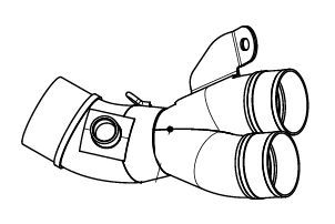 Rura łącząca ss AKRAPOVIC HONDA CBR 1000 RR-R ABS