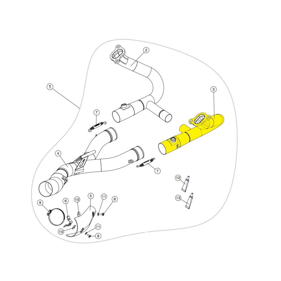 Kolektor AKRAPOVIC BMW R 1200 GS ABS