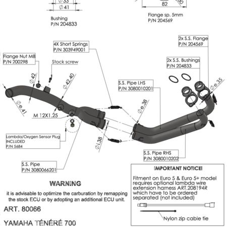 Kolektor LEOVINCE YAMAHA XTZ 690