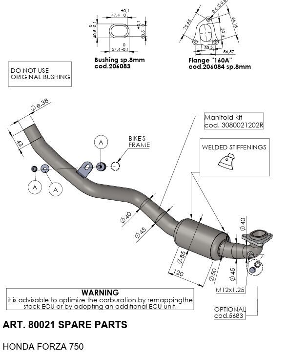 Kolektor LEOVINCE HONDA NSS 750