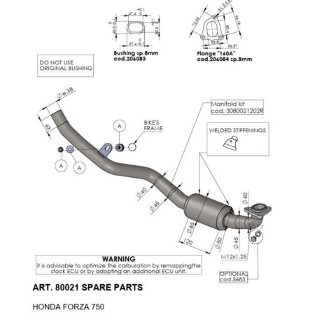 Kolektor LEOVINCE HONDA NSS 750