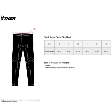 Spodnie THOR youth sector edge gy/ac r. 18