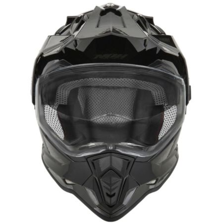Kask NOX DUOSPORT SOLID czarny połysk L