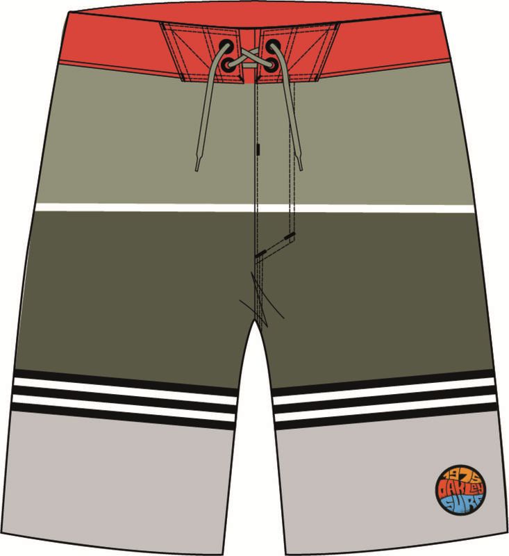 Spodenki OAKLEY STRIPED 1975 grey 30