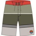 Spodenki OAKLEY STRIPED 1975 grey 30