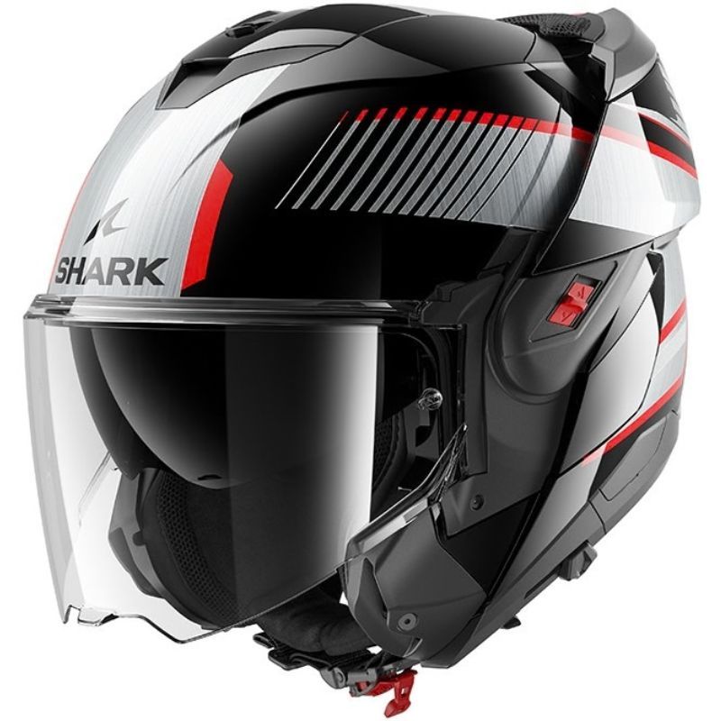 Kask Shark Oxo Sikter black silver red M