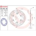 Tarcza hamulcowa BREMBO BETA RR250 2T