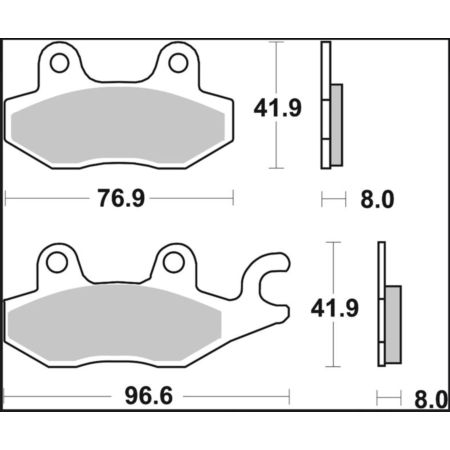 Klocki hamulcowe BREMBO HONDA CB125F