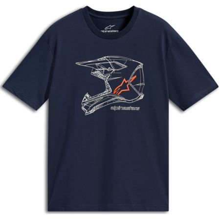 T-shirt ALPINESTARS MX HELMET CSF navy L