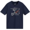 T-shirt ALPINESTARS MX HELMET CSF navy L