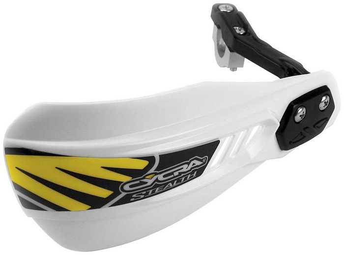 Osłony rąk z mocowaniem CYCRA primal białe