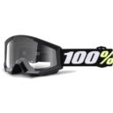Gogle 100% STRATA dziecięce mini black clear