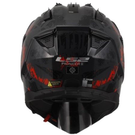 Kask LS2 MX702 pioneer II crazy black red XS