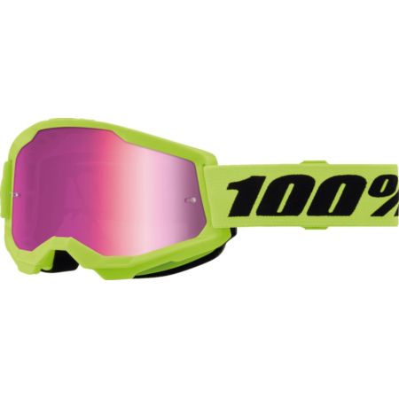 Gogle 100% STRATA 2 JR neon yl mr pk