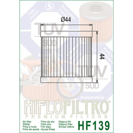 Filtr oleju HF139