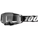 Gogle 100% armega black clear czarny