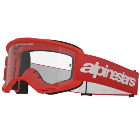 Gogle ALPINESTARS Vision 3 Wordmark Czerwone z Prz