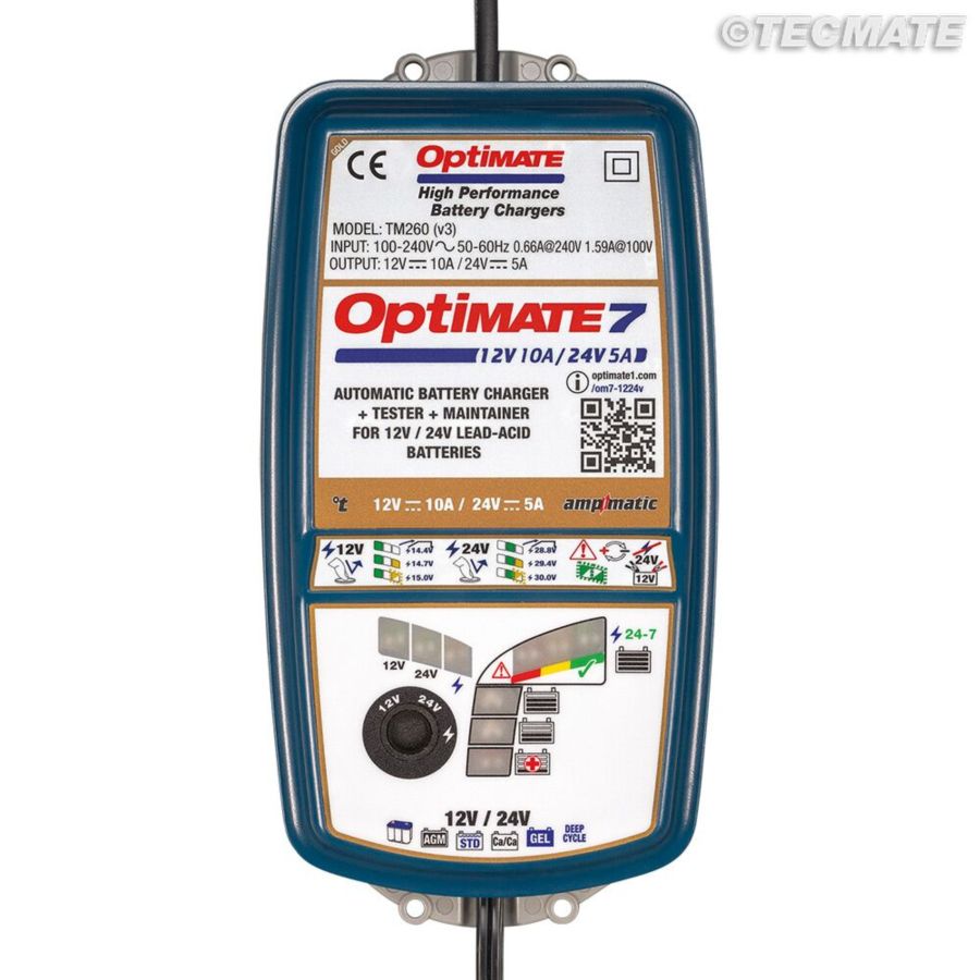Ładowarka akumulatorów OPTIMATE 7 12/24V TECMATE