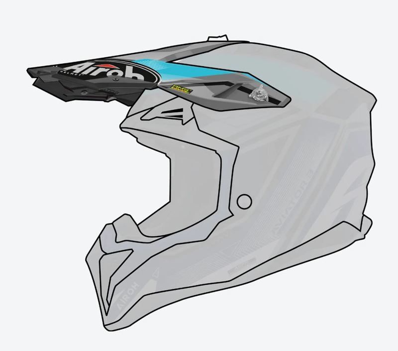 Daszek kasku AIROH AVIATOR 3 BLUE niebieski